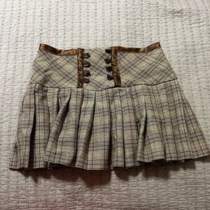 Max RAVE Vintage Y2K plaid Mini Skirt